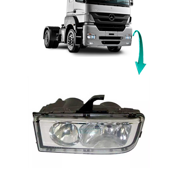 FAROL PRINCIPAL ESQUERDO MB AXOR 1933 2035 2040 2044 2535 2540 2640 (9408200161-