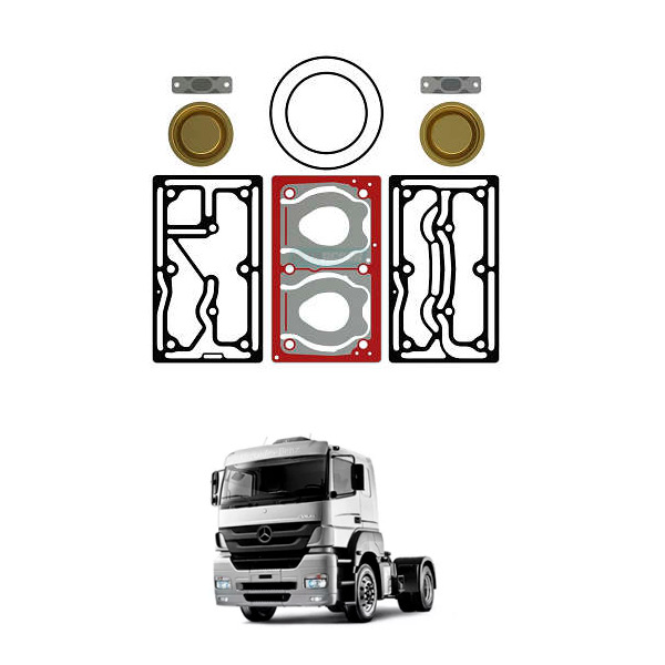 KIT REPARO COMPRESSOR 2 CILINDROS MB AXOR O500 MODERNO REGULADO (MGK3427)