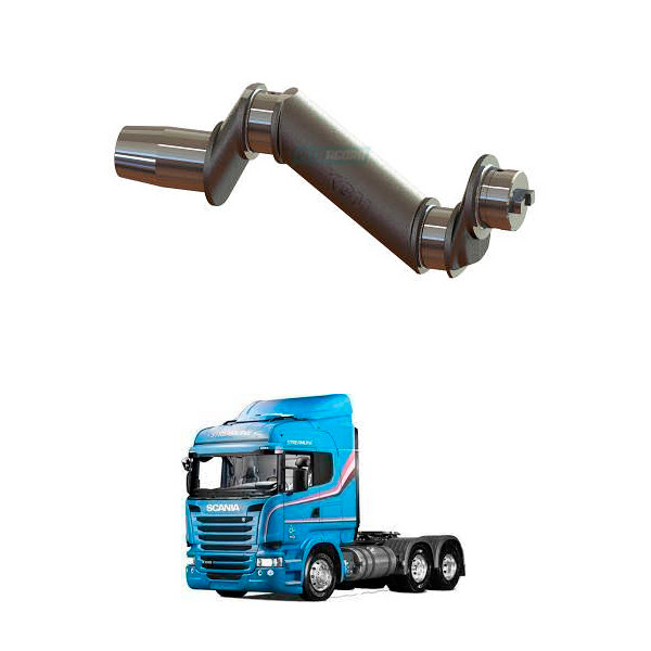 VIRABREQUIM COMPRESSOR 2 CILNDROS  SCANIA SERIE 5 CONE MAIOR (MGK2855)