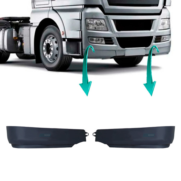 PAR SPOILER PONTEIRA PARACHOQUE DIREITO ESQUERDO VW MAN TGX 28440 29440 35440 (K