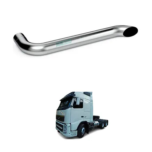 PONTEIRA ESCAPAMENTO CROMADO 5POL 1340 X 440MM UNIVERSAL  (M075K)