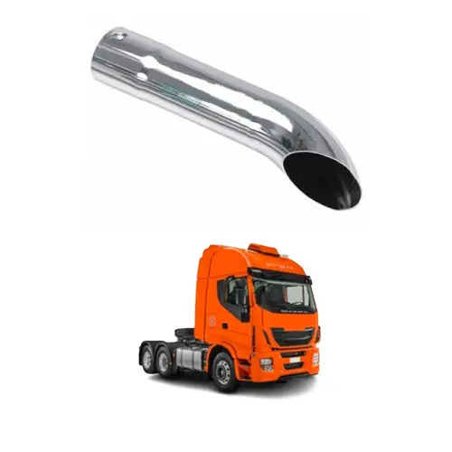 PONTEIRA ESCAPAMENTO CROMADO LONGO 5POL 1200MM UNIVERSAL (M071I)