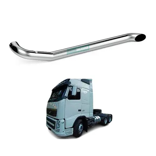 PONTEIRA ESCAPAMENTO CROMADO 5POL 2080MM VOLVO FH 2015... (V941A)