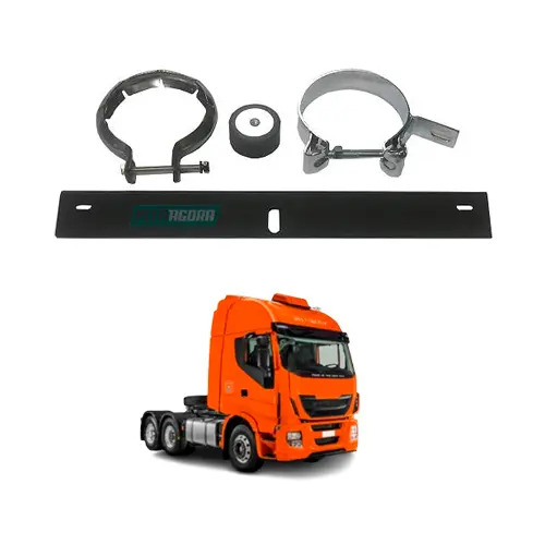 KIT PONTEIRA ESCAPAMENTO IVECO STRALIS HI WAY EURO 5 ANO 2012 ATE 2014 (B075N)