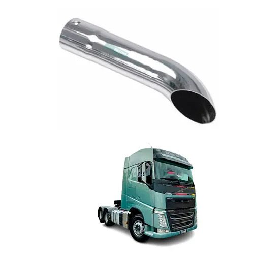 PONTEIRA ESCAPAMENTO CROMADO LONGO 3.5POL 550MM UNIVERSAL (434496-M071D)