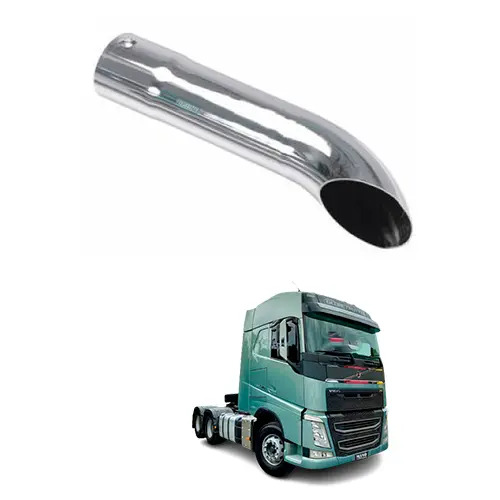 PONTEIRA ESCAPAMENTO CROMADO LONGO 5POL 530MM UNIVERSAL (434498-M070J)