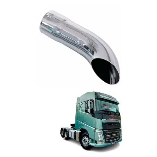 PONTEIRA ESCAPAMENTO CROMADO CURTO 2.5POL 250MM UNIVERSAL (434480-B564)