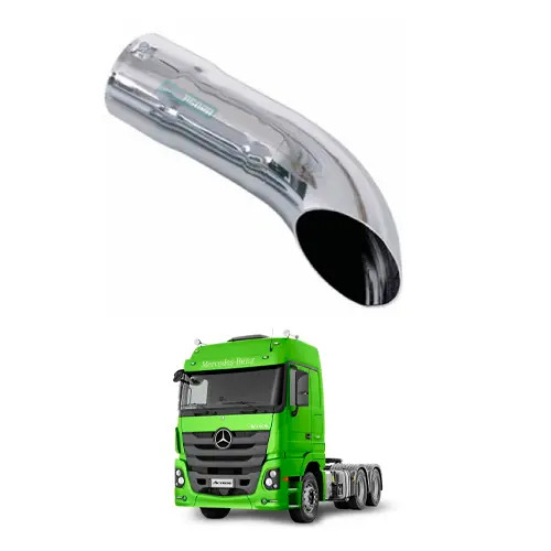 PONTEIRA ESCAPAMENTO CROMADO CURTO 5POL 450MM UNIVERSAL (434485-M070I)