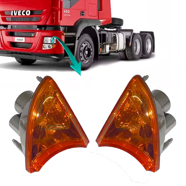 LANTERNA DIRECIONAL LE AMARELA PARA IVECO CAMINHOES STRALIS / TECTOR / CURSOR (4
