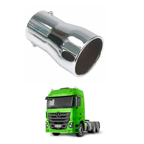 TERMINAL ESCAPAMENTO CROMADO RETO UNIVERSAL  (434474-M069)