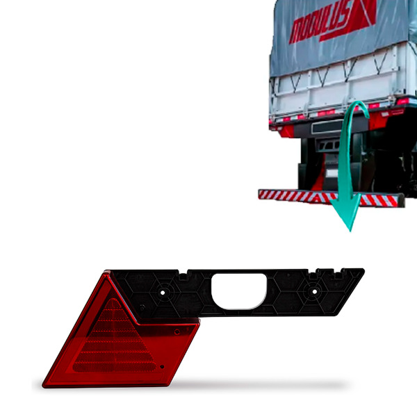 SUPORTE LANTERNA TRASEIRA DIREITO CARRETA UNIVERSAL LED BIVOLT  DIRECIONAL SEQUE