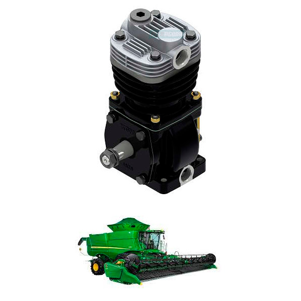 COMPRESSOR DE AR LK15 AGRICOLA AGCO JOHN DEERE MASSEY VALTRA (MGK65900)