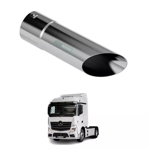 TERMINAL ESCAPAMENTO CROMADO RETO CHANFRADO 4POL 450MM UNIVERSAL  (M071L)