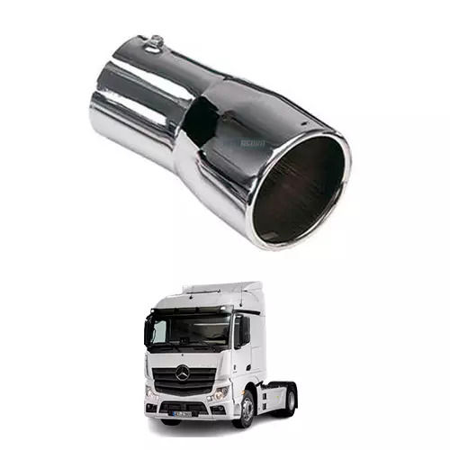 TERMINAL ESCAPAMENTO CROMADO CURVO 2.5POL 200MM UNIVERSAL  (434486-M069A)