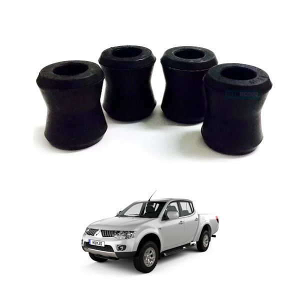 KIT 4 BUCHAS AMORTECEDOR TRASEIRO MITSUBISHI L200 (CA340016)