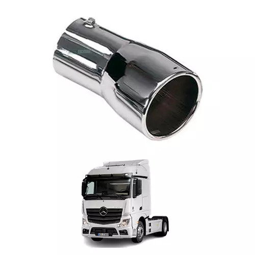 TERMINAL ESCAPAMENTO CROMADO CURVO 4POL 230MM UNIVERSAL (434490-M071A)