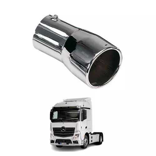 TERMINAL ESCAPAMENTO CROMADO CURVO 5POL 360MM UNIVERSAL  (TC027-M071S)