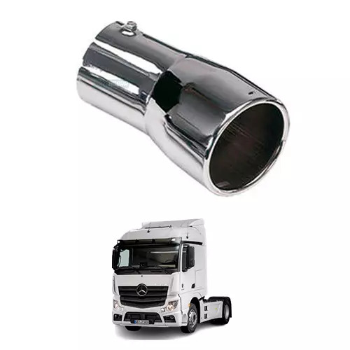 TERMINAL ESCAPAMENTO CROMADO CURVO 4POL 480MM UNIVERSAL  (434489-M070H)