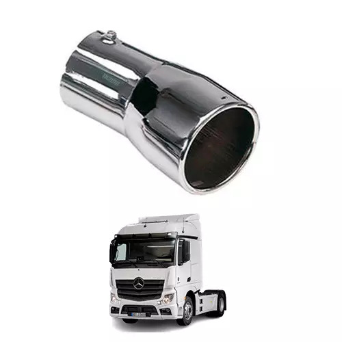 TERMINAL ESCAPAMENTO CROMADO CURVO 4.5POL 250MM UNIVERSAL  (434491-S316C)