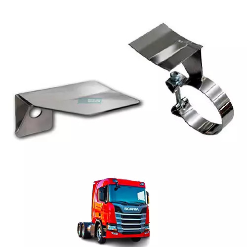 ABRACADEIRA COM SUPORTE CROMADA 5POL UNIVERSAL TANQUE CILINRICO  (TB2113-B076C)