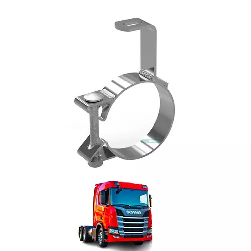 ABRACADEIRA CROMADA COM SUPORTE 5POL UNIVERSAL (B076K)