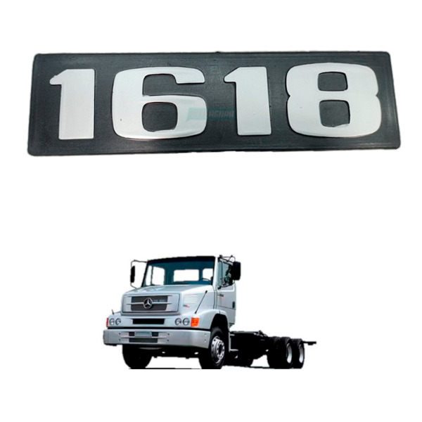 EMBLEMA EM RELEVO MERCEDES-BENZ 1618 (3868178014-V1109)