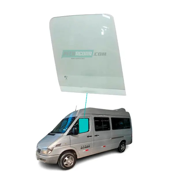 VIDRO PORTA LADO DIREITO 615X621 CURVA MB SPRINTER 313 CDI 413 CDI <P>MB SPRINTE