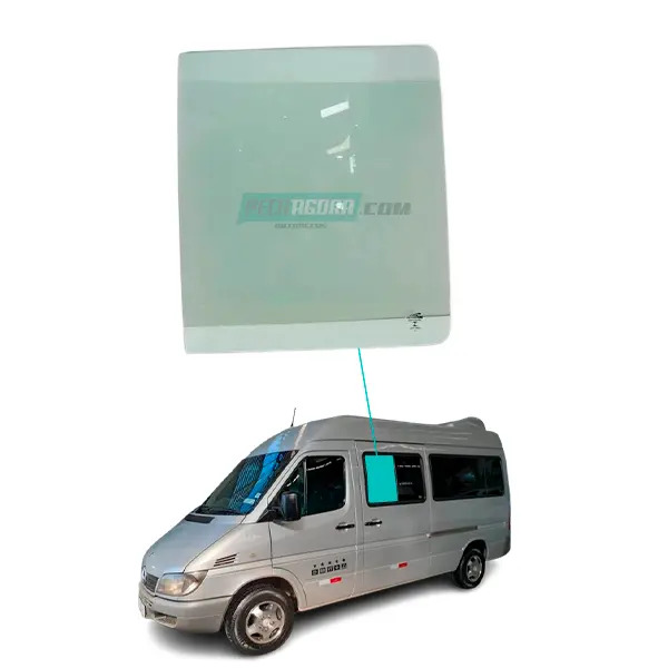 VIDRO LATERAL FIXO 540X580 CURVO MB SPRINTER 313 CDI TETO ALTO ANTIGA TETO BAIXO