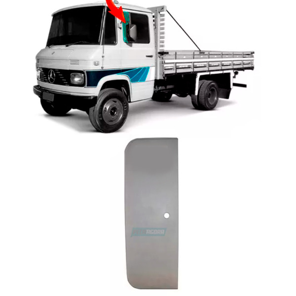 VIDRO QUEBRA VENTO ESQUERDO MB 708 CURVO INCOLOR <P>MB 708</P> (MBC8440I)