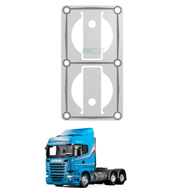 VALVULA DE LAMINAS ADMISSAO BICILINDRO SCANIA SERIE 5 (MGK34206)