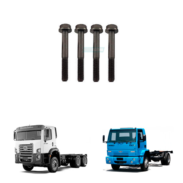 KIT PARAFUSOS PARA CABECOTE COMPRESSOR LK38 AGRALE CASE CNH FORD IVECO LIULONG M