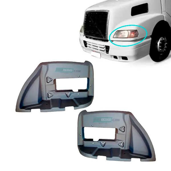 PAR BOJO FAROL VOLVO NH DIREITO ESQUERDO FIBRA (K.Q138-AS1346PT-Q139-AS1345PT)