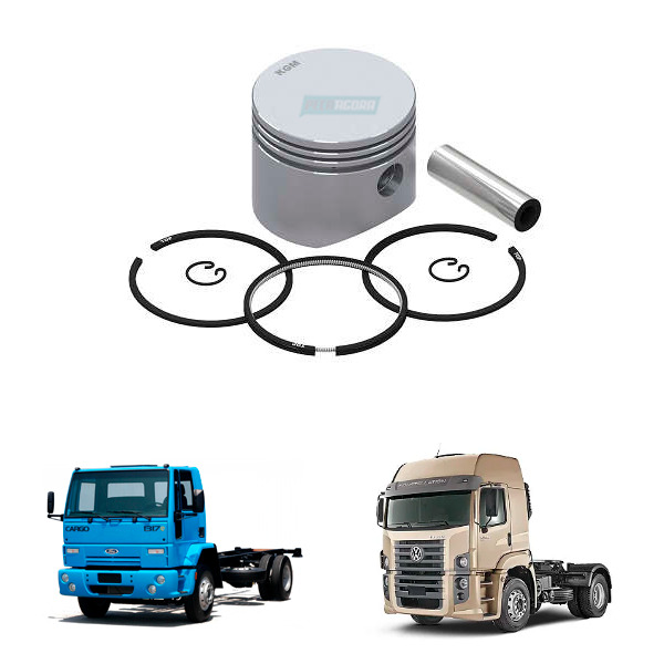 JOGO PISTAO E ANEIS ORIGINAL MAHLE Ø 80.25MM CASE CNH FORD MAXLOADER VOLKSWAGEN