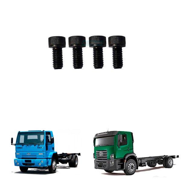 KIT PARAFUSOS TAMPA INFERIOR DO COMPRESSOR AGRALE CASE CNH FORD IVECO LIULONG MA