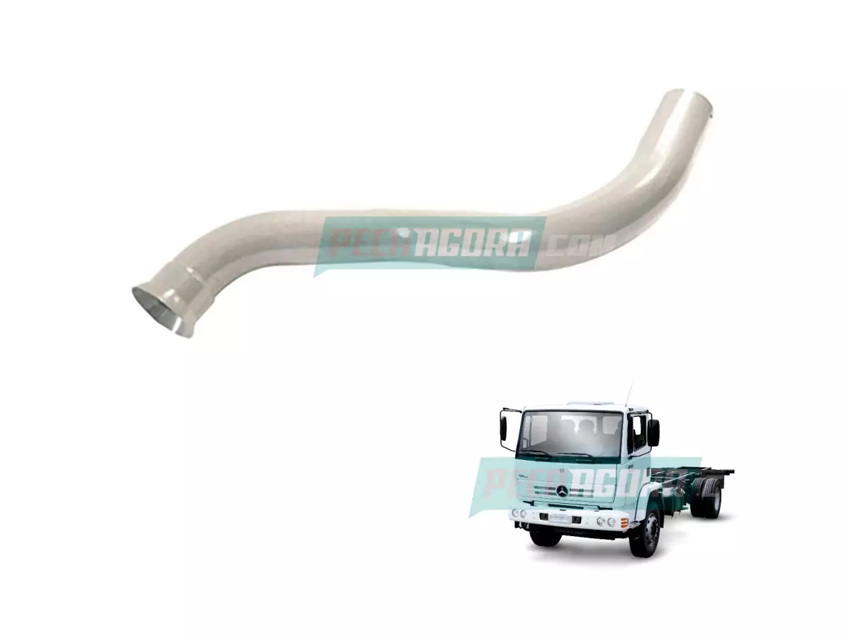 TUBO SAIDA ESCAPE MOTOR MERCEDES BENZ ATEGO 1315 1418 1518 1718 (9584920801-MB72