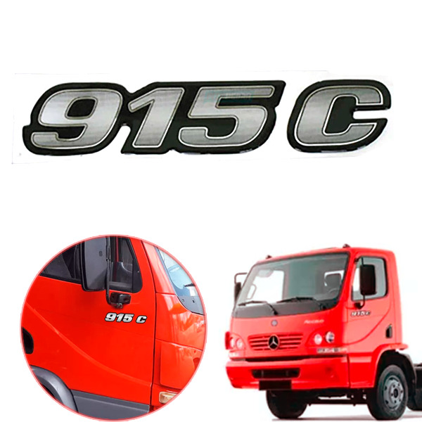 EMBLEMA LATERAL 915C ACCELO ADESIVO MERCEDES ACCELO (MB915A-PTO2002U)