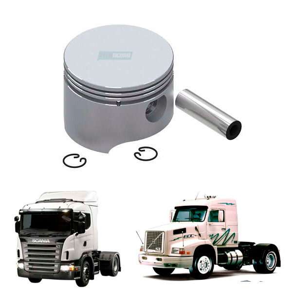 PISTAO COMPRESSOR Ø 92MM 0.50 AGRALE IVECO SCANIA VOLKSWAGEN VOLVO (22621176-MG