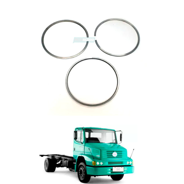 JOGO ANEIS PISTAO 1 CILINDRO MB MOTOR 366 OM366 TURBO STD (3760300224-CRA7093)