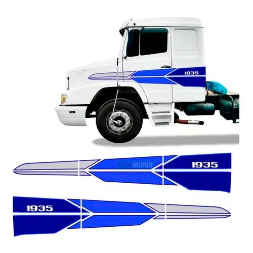 FAIXA ADESIVO LATERAL COR AZUL MERCEDES BENZ 1935 (MB1935,)