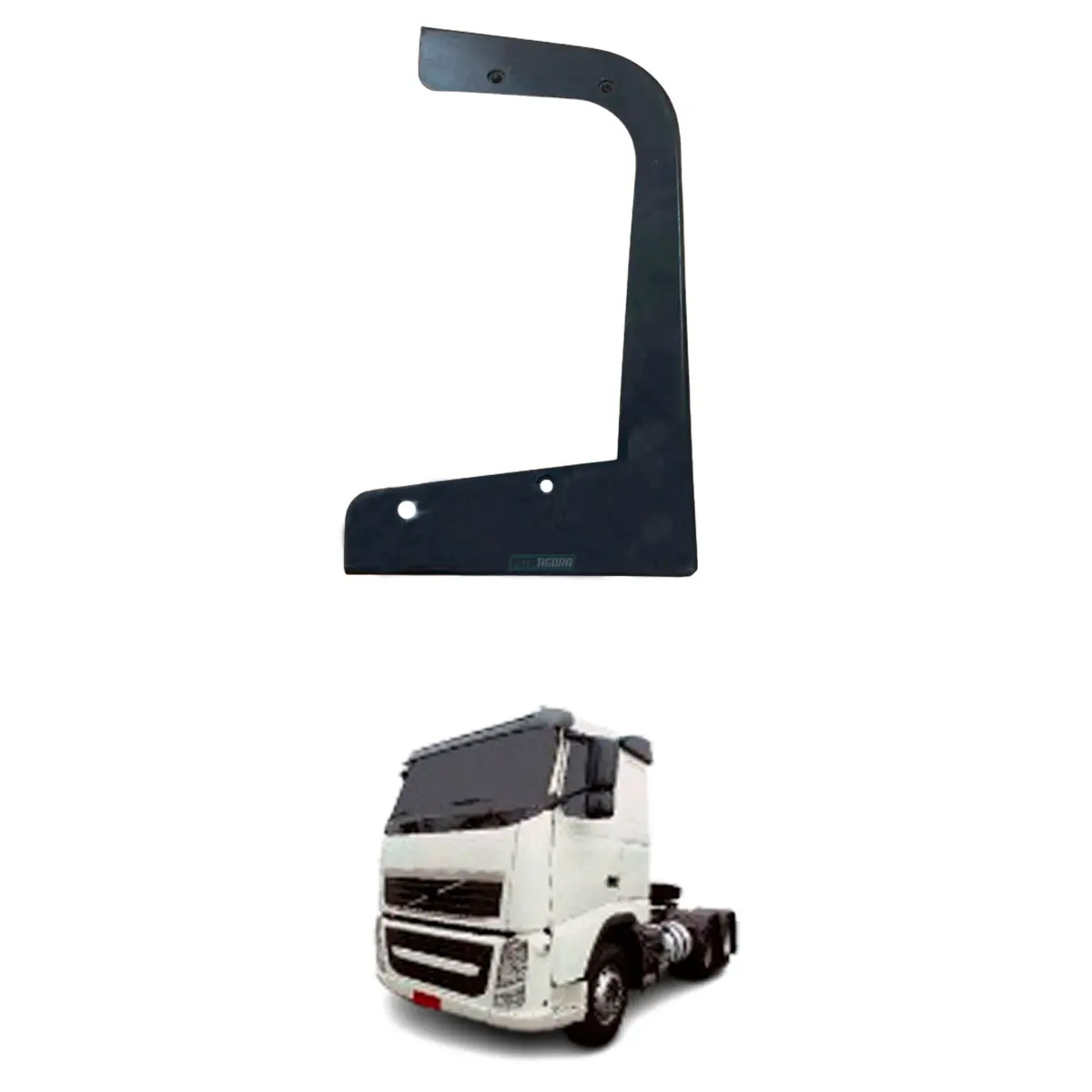 SUPORTE ESTRIBO INFERIOR ESQUERDO VOLVO FH DE 2004 ATE 2015  (20360784.)