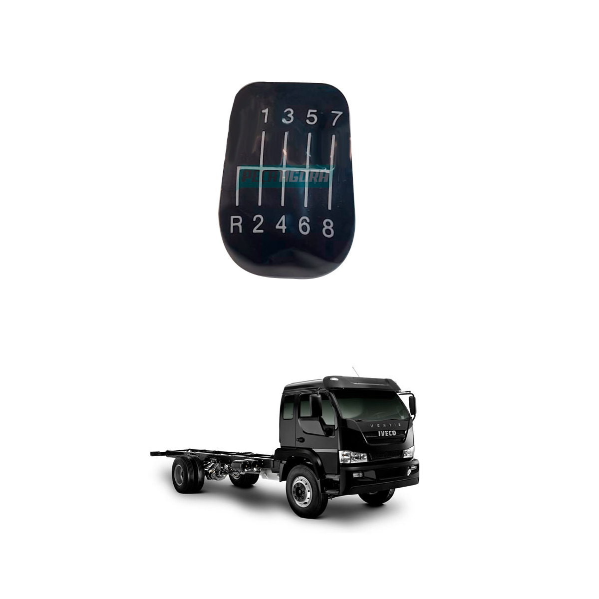 TAMPA MANOPLA CAMBIO 8 MARCHAS IVECO VERTIS (42051789)