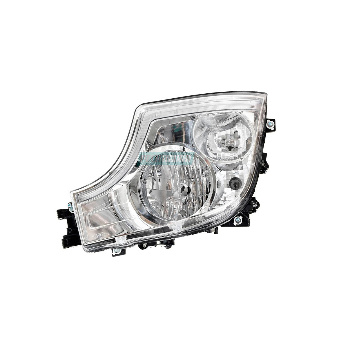 FAROL PRINCIPAL SETA LED FUNDO CROMADO MB ACTROS 2546 2020 2651 2019 A 2021 (V.9