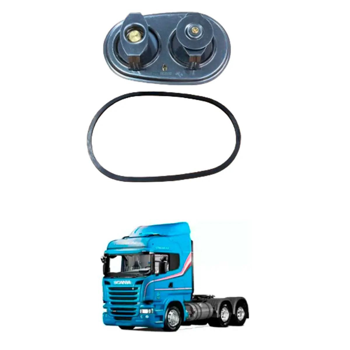 VALVULA TERMOSTATICA MOTOR SERIE OURO SCANIA SERIE 5 (1935712-2475974,)