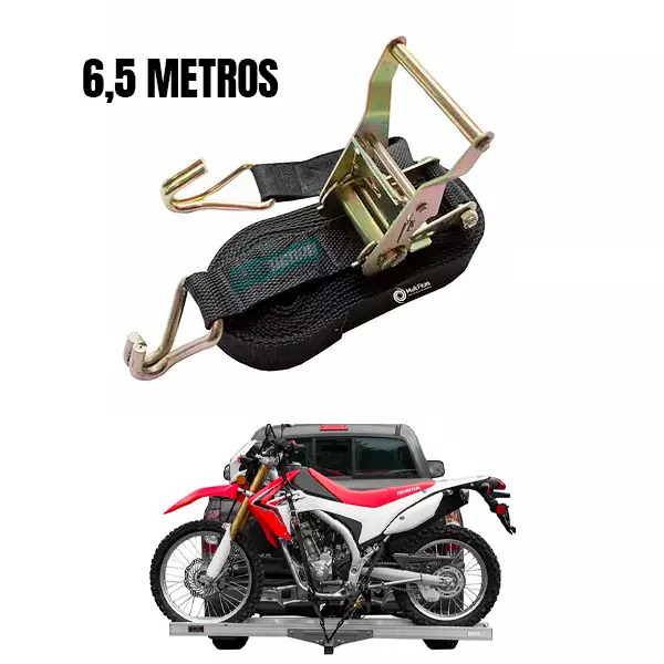 CAIXA 2 KIT CATRACA + CINTA AMARRACAO MOTOS JET SKI BICICLETA - 850 KG 6,5 METRO