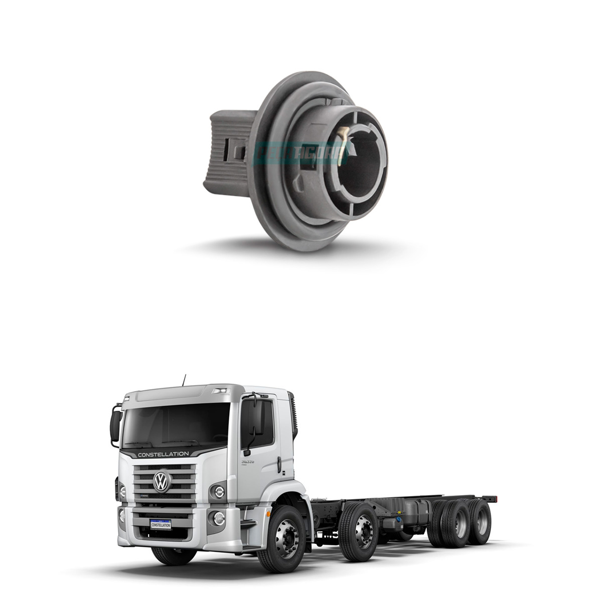 SOQUETE LANTERNA PISCA VW CONSTELLATION - DIREITO OU ESQUERDO (2R2949102A-PL9930