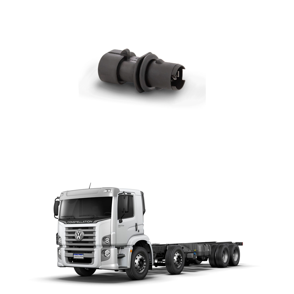 SOQUETE EM NYLON LANTERNA SETA PISCA FRONTAL DIANTEIRA VW CONSTELLATION (2R29491