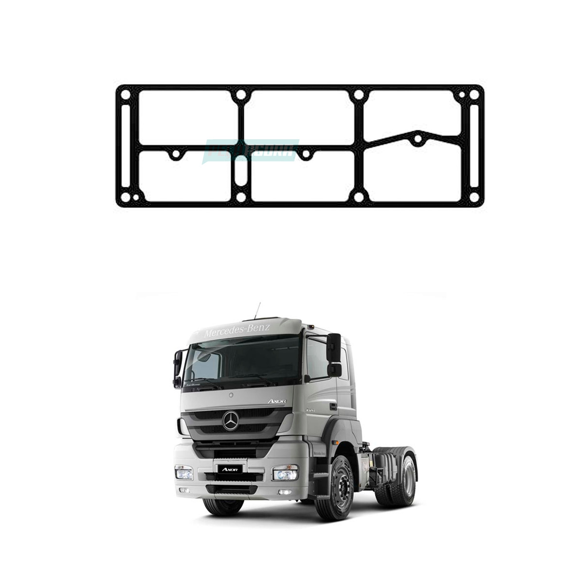 JUNTA DO CABECOTE COMPRESSOR VOITH 3 CILINDROS MERCEDES-BENZ (4571306015-MGK3495