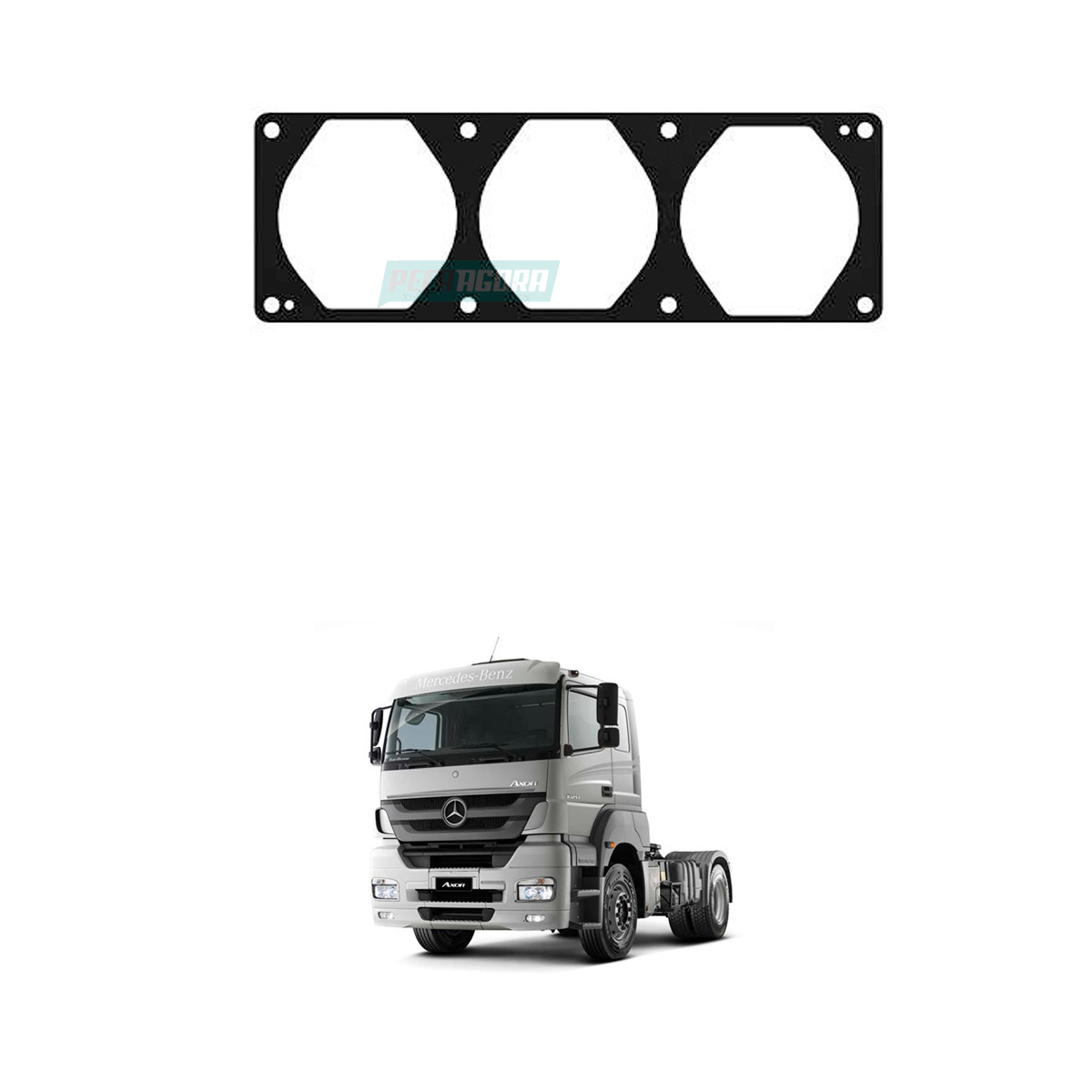 JUNTA DO CABECOTE COMPRESSOR VOITH 3 CILINDROS MERCEDES-BENZ (4571306015-MGK3495