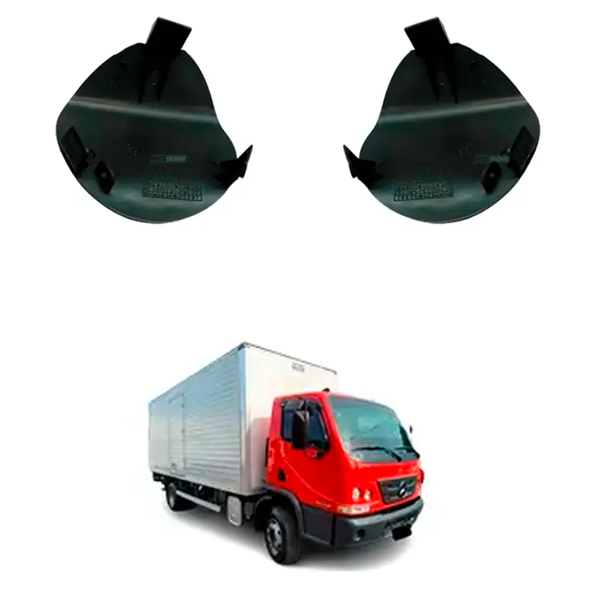 PAR TAMPA PARACHOQUE MB ACCELO 1016 ANO 2016 A 2022  (K. 97988504817G99-97988505