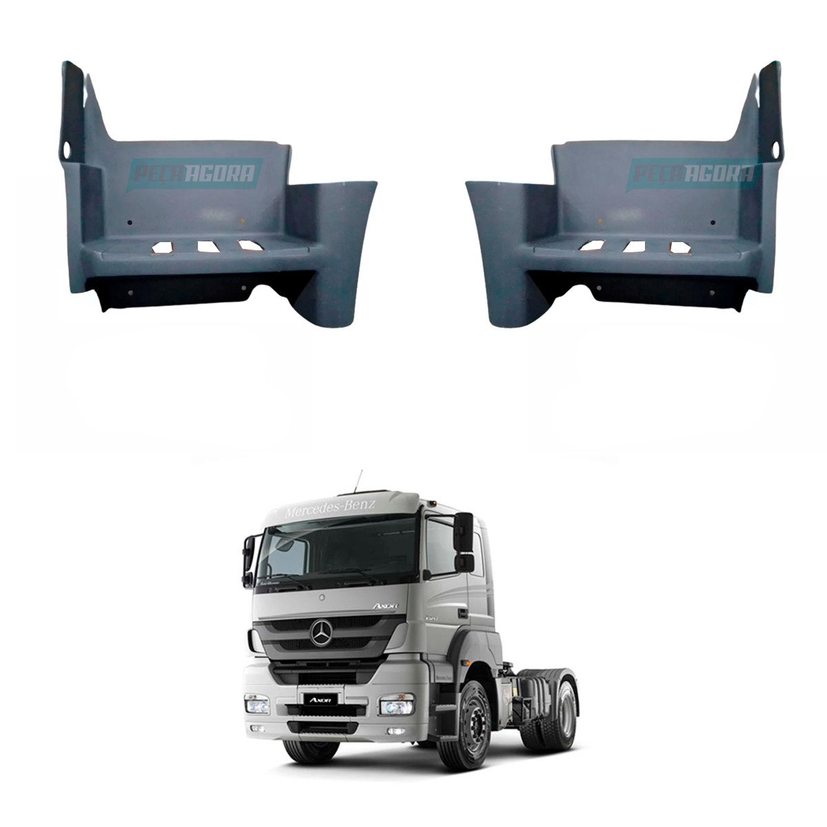 PAR ESTRIBO INFERIOR 1 DEGRAU MB AXOR 3340 3344 4140 41444 2013...	 (K.958660290